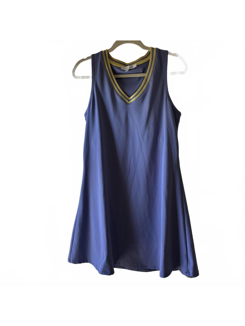 Sincerely Jules Periwinkle Blue Athletic Dress w/ Built-in Bra - Size L